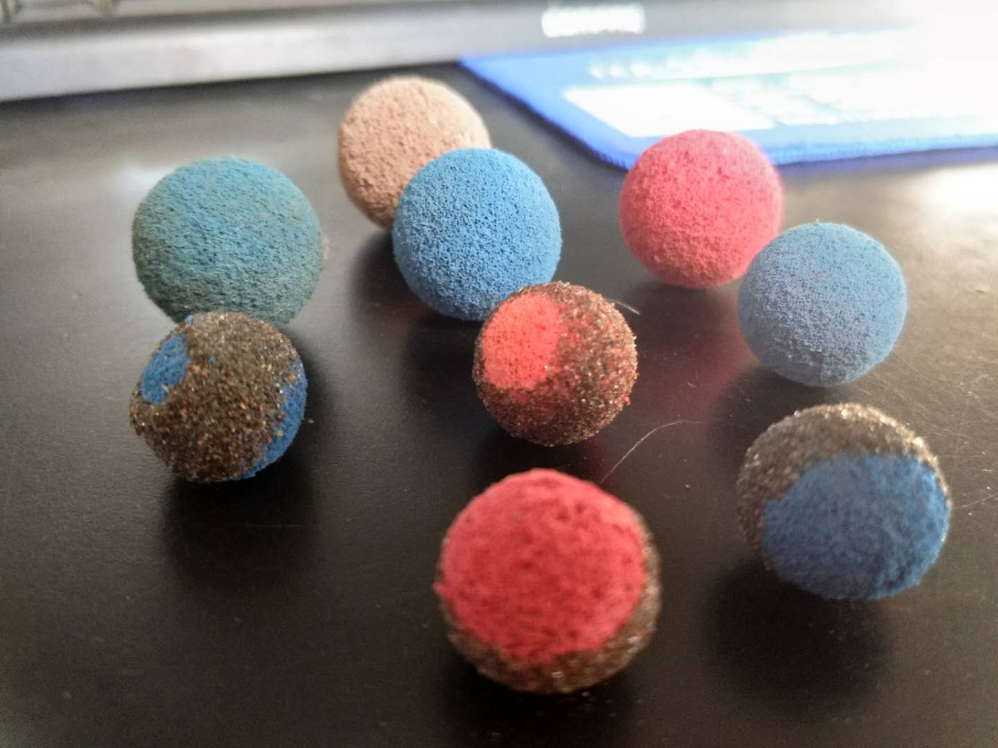海綿膠球，金剛砂膠球